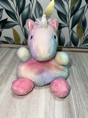 Aurora World Plush - Palm Pals - SORBET UNICORN (5 inch) - No tag